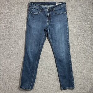 Buffalo David Bitton Jeans Jackson-X Mens 32x32 Straight Stretch‎ Blue Denim